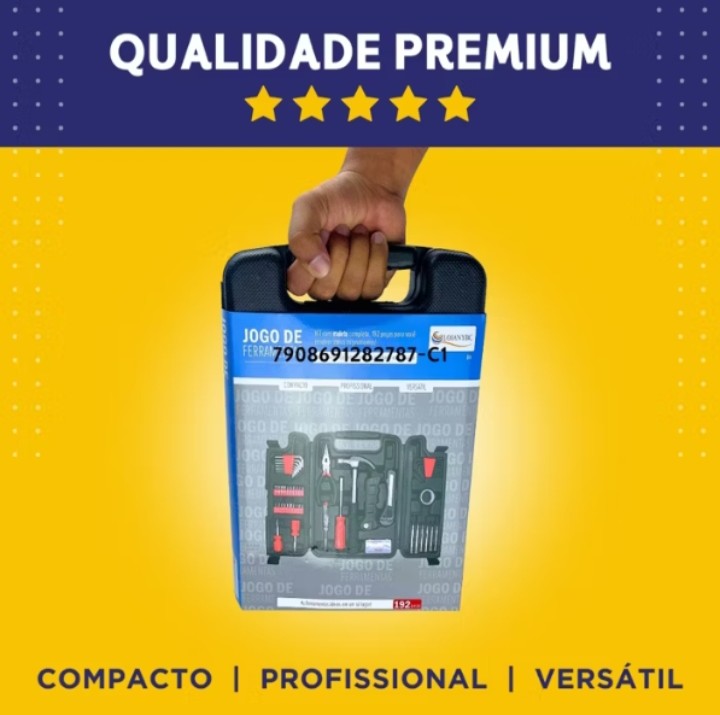 Kit de Ferramentas 192 Peças com Maleta Completa - Mazzal